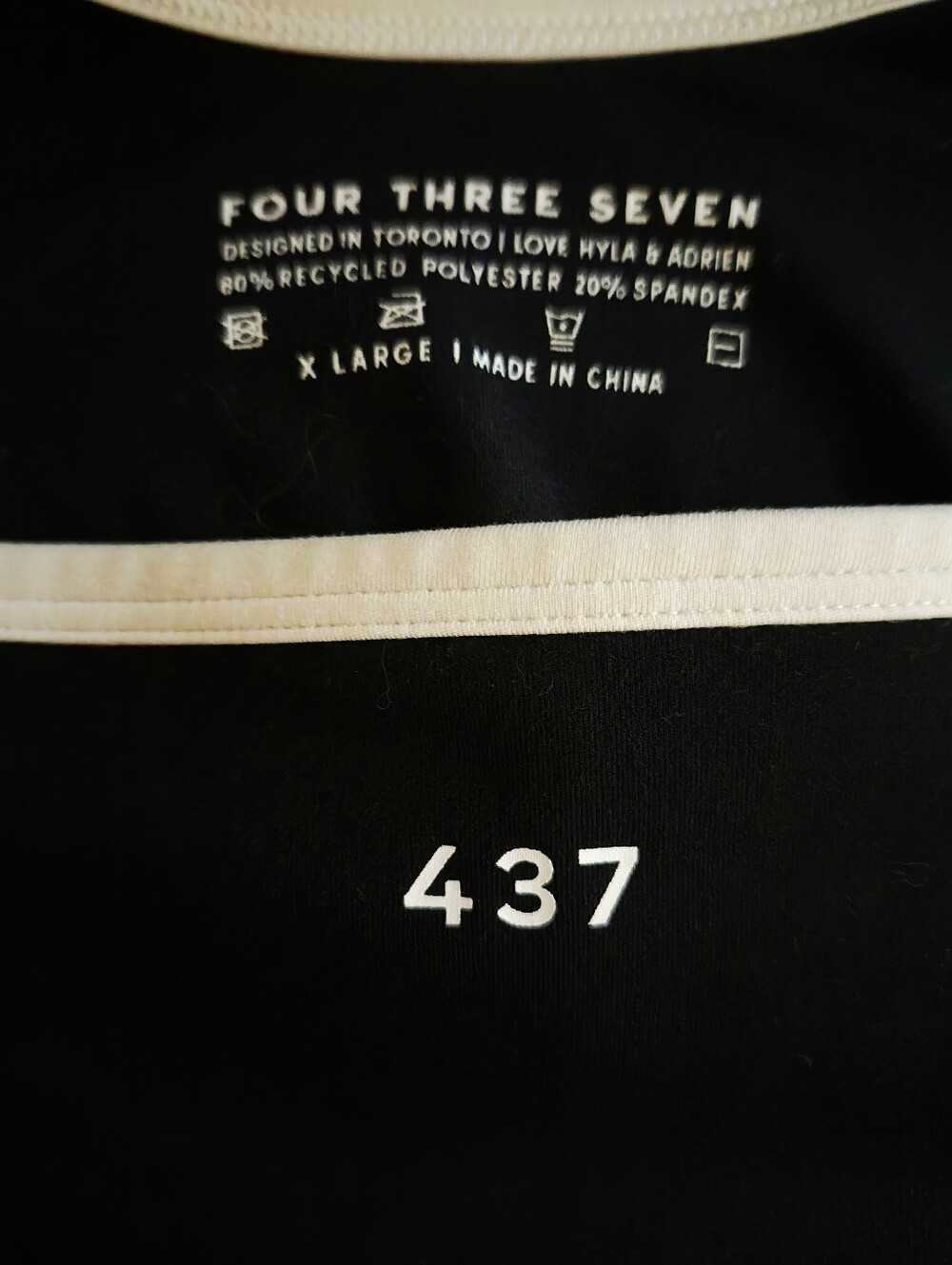 Black Women's Athletic Stretch Onsie - Picture 3 of 3